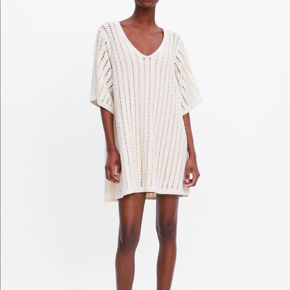 Crocheted Zara Sweater Dress (NWOT)
